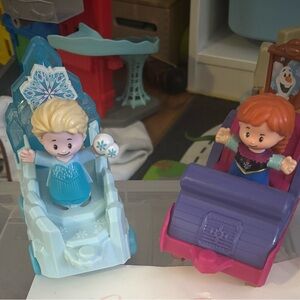 Disney Frozen Elsa & Anna Little People Floats plus Snow White Talker